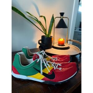 Nike Air Max Bowerman Track Spike Running Shoes Men Size 11 Red Green Yellow